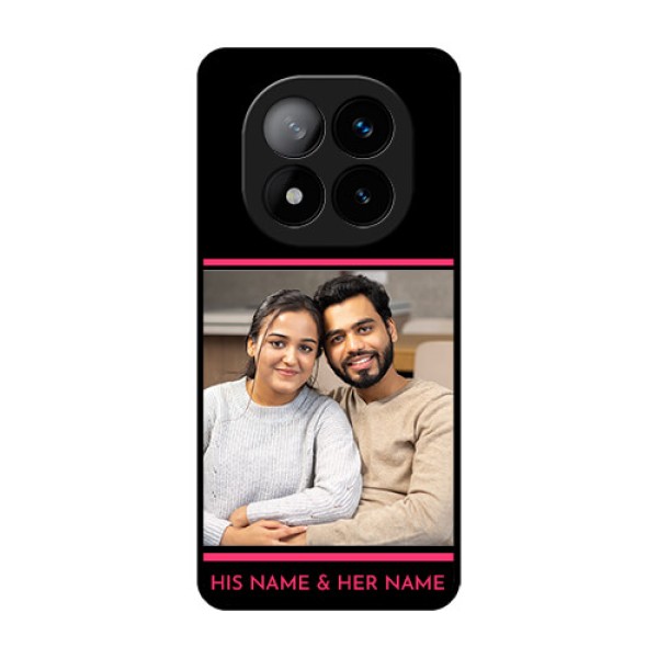 Redmi Note 14 Pro Plus 5G Custom Glass Phone CaseWith Add Text Design