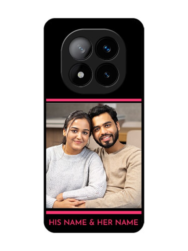 Custom Redmi Note 14 Pro Plus 5G Custom Glass Phone CaseWith Add Text Design