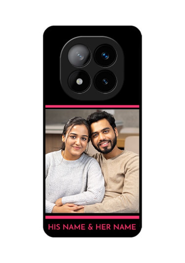 Redmi Note 14 Pro Plus 5G Custom Glass Phone CaseWith Add Text Design