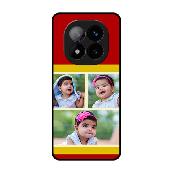 Redmi Note 14 Pro Plus 5G Custom Glass Phone CaseMultiple Pic Upload Design Redmi Note 14 Pro Plus 5G Custom Glass Phone CaseMultiple Pic Upload Design