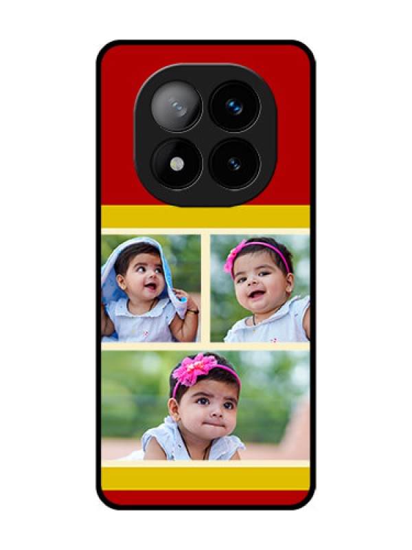 Custom Redmi Note 14 Pro Plus 5G Custom Glass Phone CaseMultiple Pic Upload Design