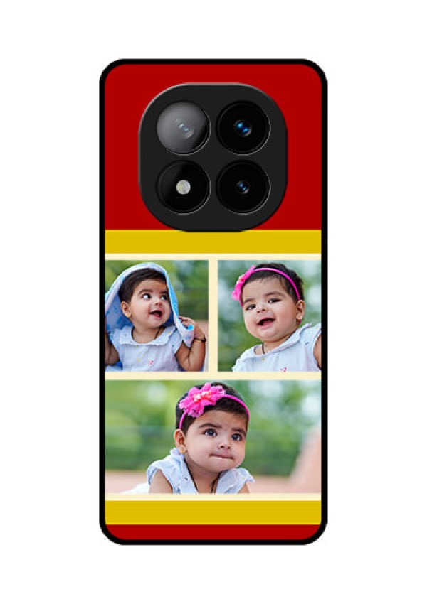 Redmi Note 14 Pro Plus 5G Custom Glass Phone CaseMultiple Pic Upload Design