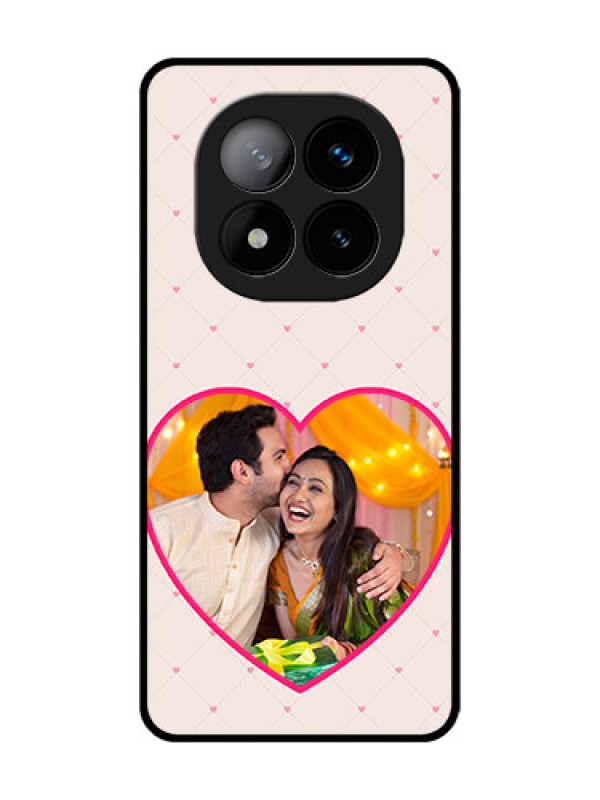 Custom Redmi Note 14 Pro Plus 5G Custom Glass Phone CaseHeart Shape Design