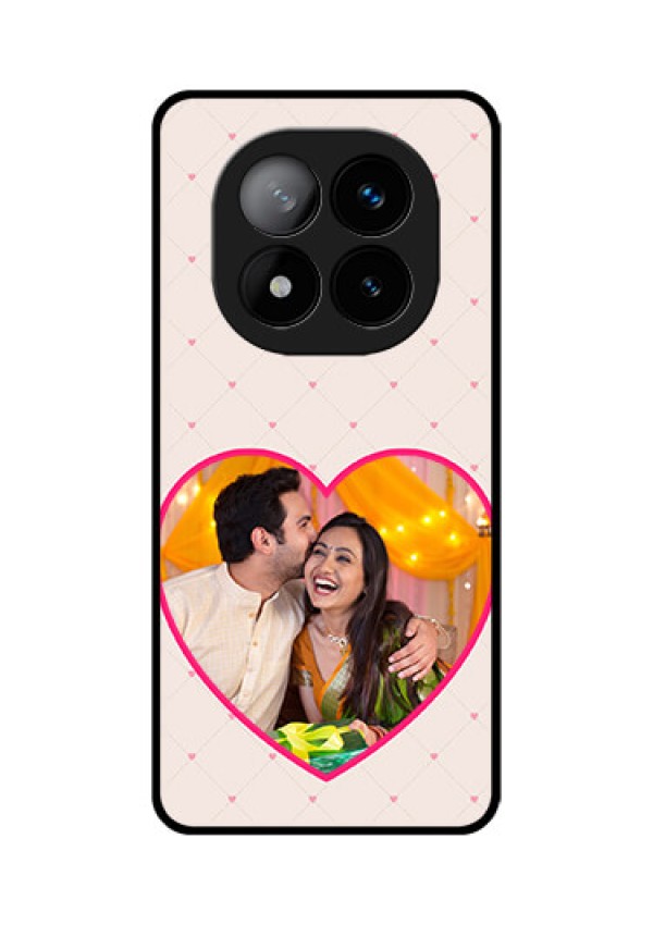 Redmi Note 14 Pro Plus 5G Custom Glass Phone CaseHeart Shape Design