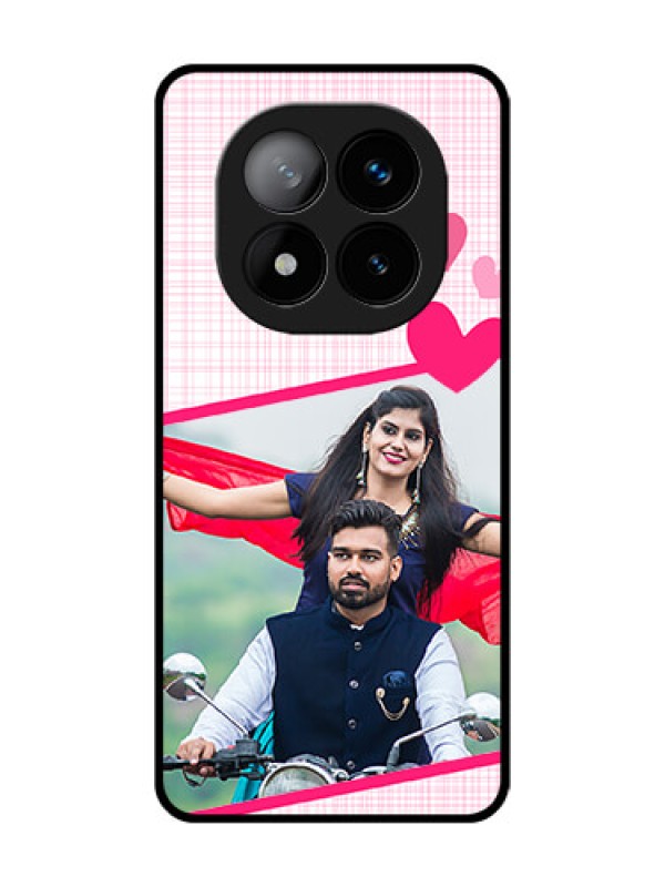 Custom Redmi Note 14 Pro Plus 5G Custom Glass Phone CaseLove Shape Heart Design