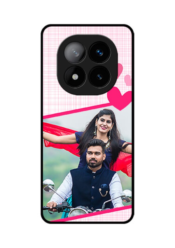 Redmi Note 14 Pro Plus 5G Custom Glass Phone CaseLove Shape Heart Design