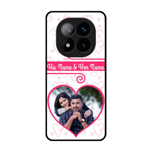 Redmi Note 14 Pro Plus 5G Custom Glass Phone CaseHeart Shape Love Design Redmi Note 14 Pro Plus 5G Custom Glass Phone CaseHeart Shape Love Design