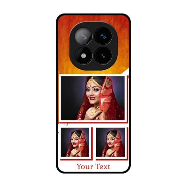 Redmi Note 14 Pro Plus 5G Custom Glass Phone CaseWedding Memories Design