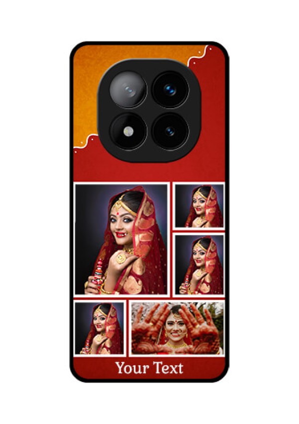 Redmi Note 14 Pro Plus 5G Custom Glass Phone CaseWedding Pic Upload Design