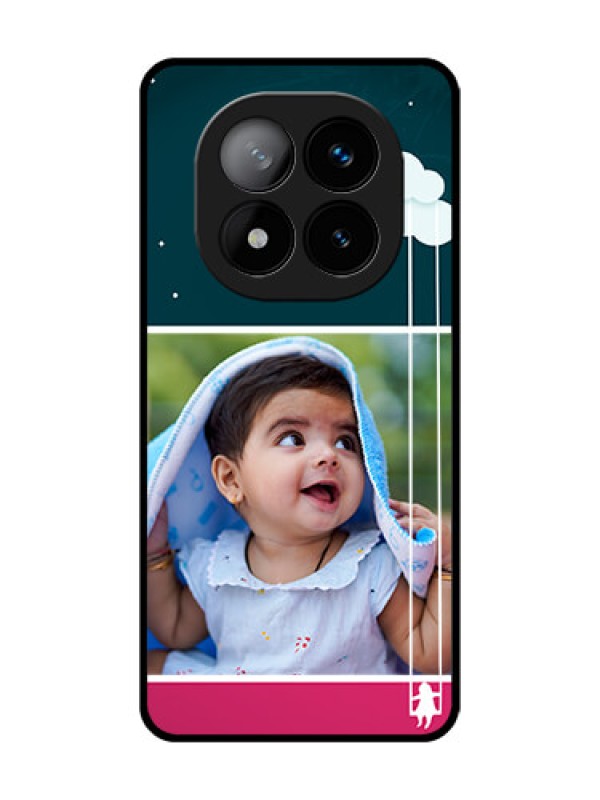 Custom Redmi Note 14 Pro Plus 5G Custom Glass Phone CaseCute Girl With Cloud Design