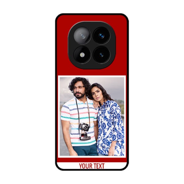 Redmi Note 14 Pro Plus 5G Custom Glass Phone CaseRed Color Design Redmi Note 14 Pro Plus 5G Custom Glass Phone CaseRed Color Design