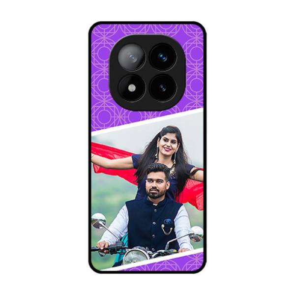 Redmi Note 14 Pro Plus 5G Custom Glass Phone CaseViolet Color Pattern Design Redmi Note 14 Pro Plus 5G Custom Glass Phone CaseViolet Color Pattern Design