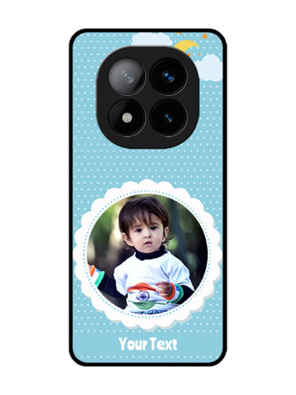 Custom Redmi Note 14 Pro Plus 5G Custom Glass Phone CaseViolet Pattern Design