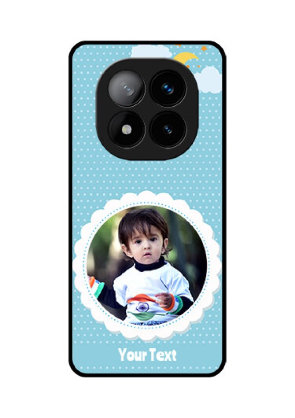 Redmi Note 14 Pro Plus 5G Custom Glass Phone CaseViolet Pattern Design