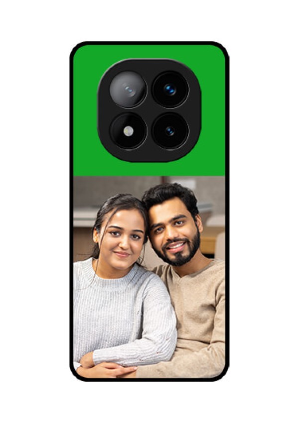 Redmi Note 14 Pro Plus 5G Custom Glass Phone CaseGreen Pattern Design
