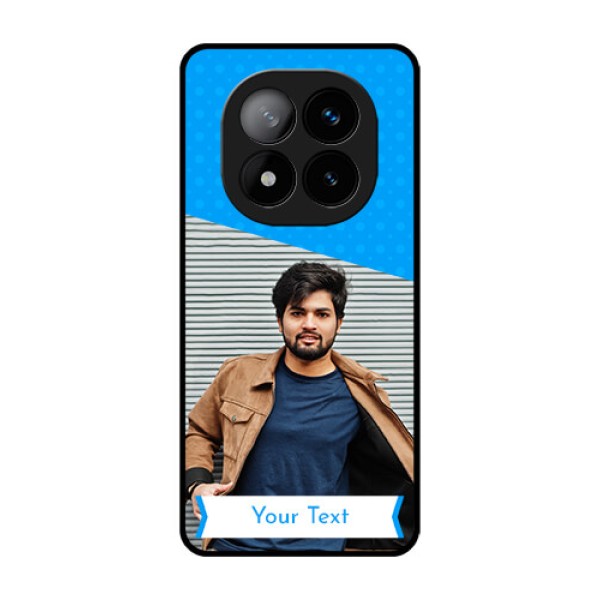 Redmi Note 14 Pro Plus 5G Custom Glass Phone CaseSimple Blue Color Design Redmi Note 14 Pro Plus 5G Custom Glass Phone CaseSimple Blue Color Design