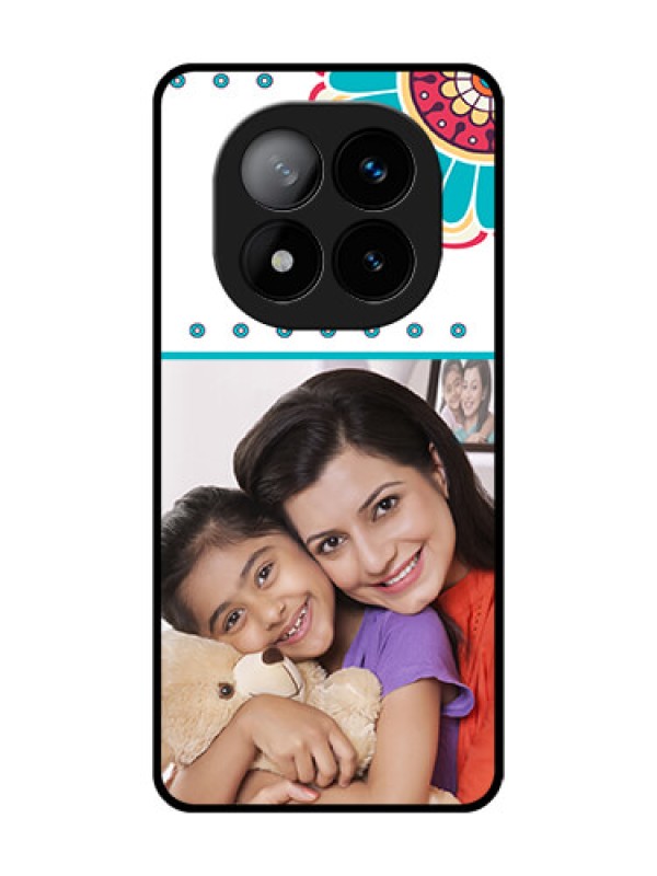 Custom Redmi Note 14 Pro Plus 5G Custom Glass Phone CaseFlower Design