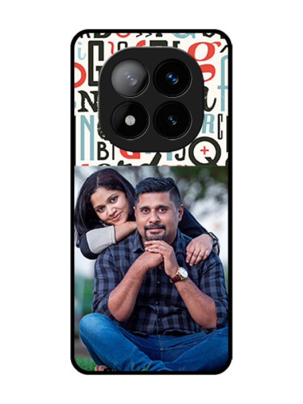 Custom Redmi Note 14 Pro Plus 5G Custom Glass Phone CaseAlphabet Design