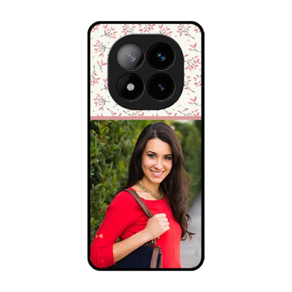 Redmi Note 14 Pro Plus 5G Custom Glass Phone CaseStunning Floral Design