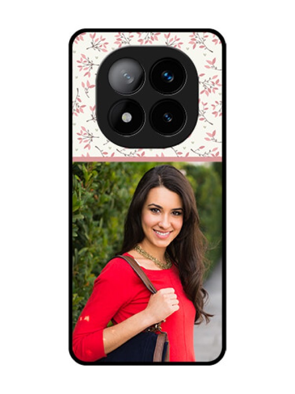 Custom Redmi Note 14 Pro Plus 5G Custom Glass Phone CaseStunning Floral Design