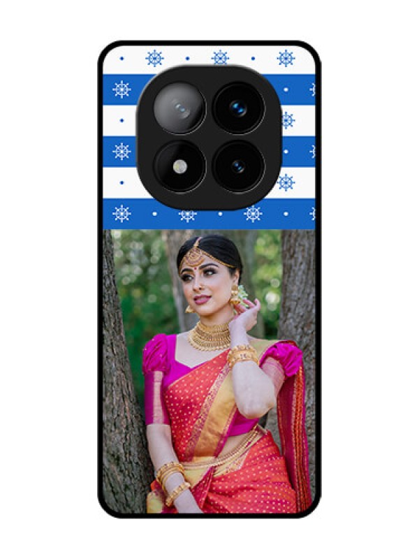 Custom Redmi Note 14 Pro Plus 5G Custom Glass Phone CaseSnow Pattern Design