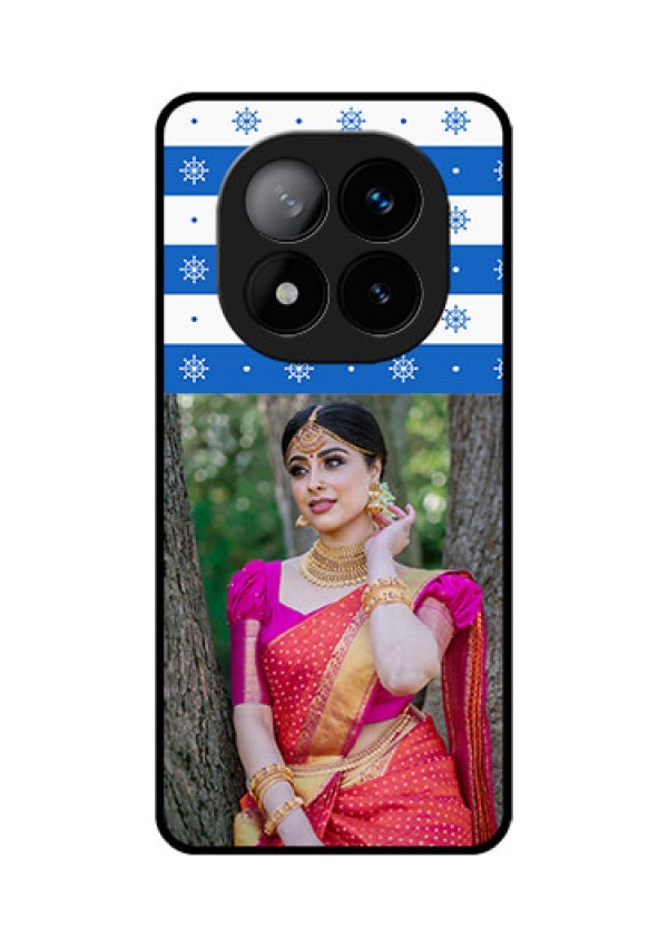 Redmi Note 14 Pro Plus 5G Custom Glass Phone CaseSnow Pattern Design