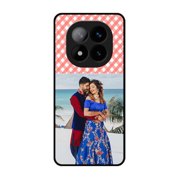 Redmi Note 14 Pro Plus 5G Custom Glass Phone CasePink Pattern Design