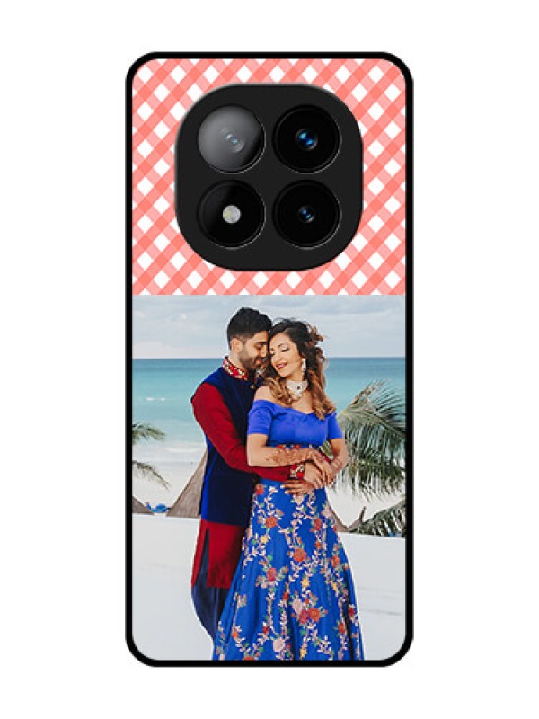 Custom Redmi Note 14 Pro Plus 5G Custom Glass Phone CasePink Pattern Design