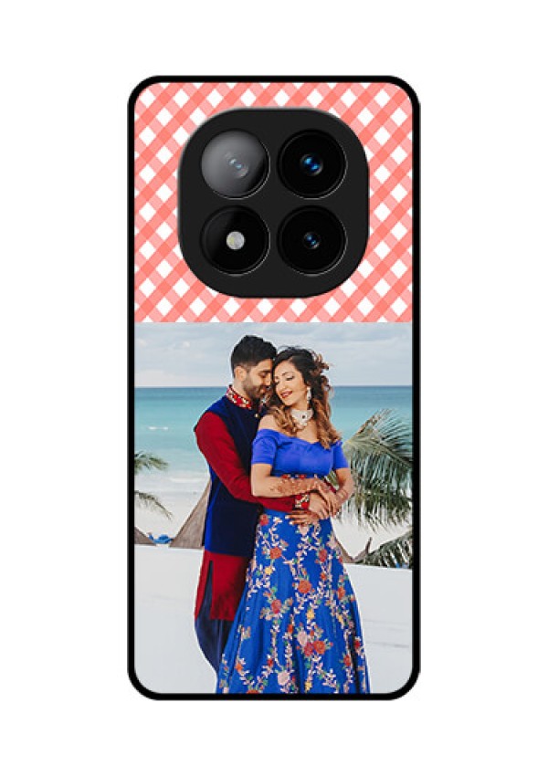 Redmi Note 14 Pro Plus 5G Custom Glass Phone CasePink Pattern Design