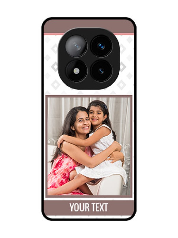 Custom Redmi Note 14 Pro Plus 5G Custom Glass Phone CaseSimple Diamond Design