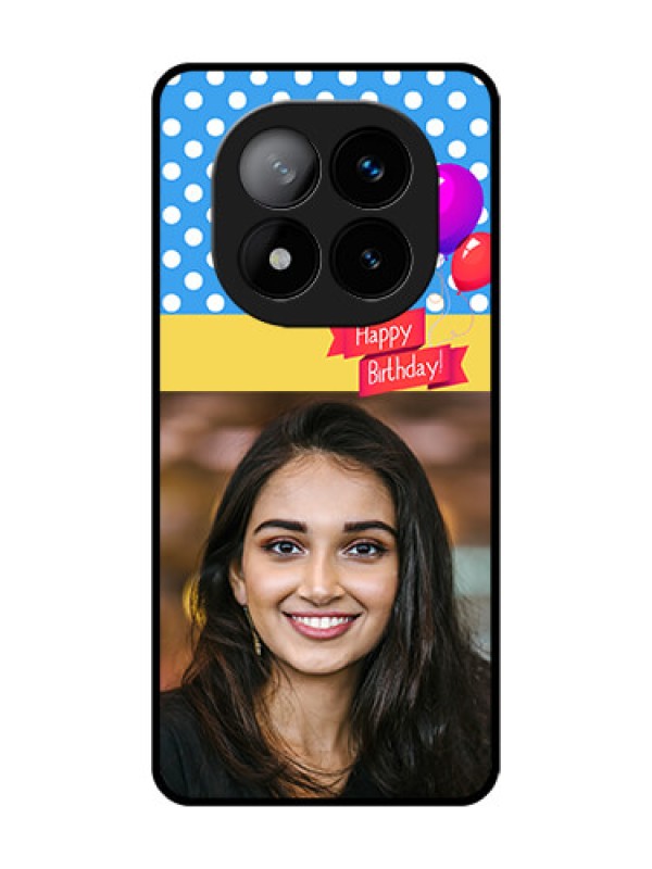 Custom Redmi Note 14 Pro Plus 5G Custom Glass Phone CaseHappy Birthday Design