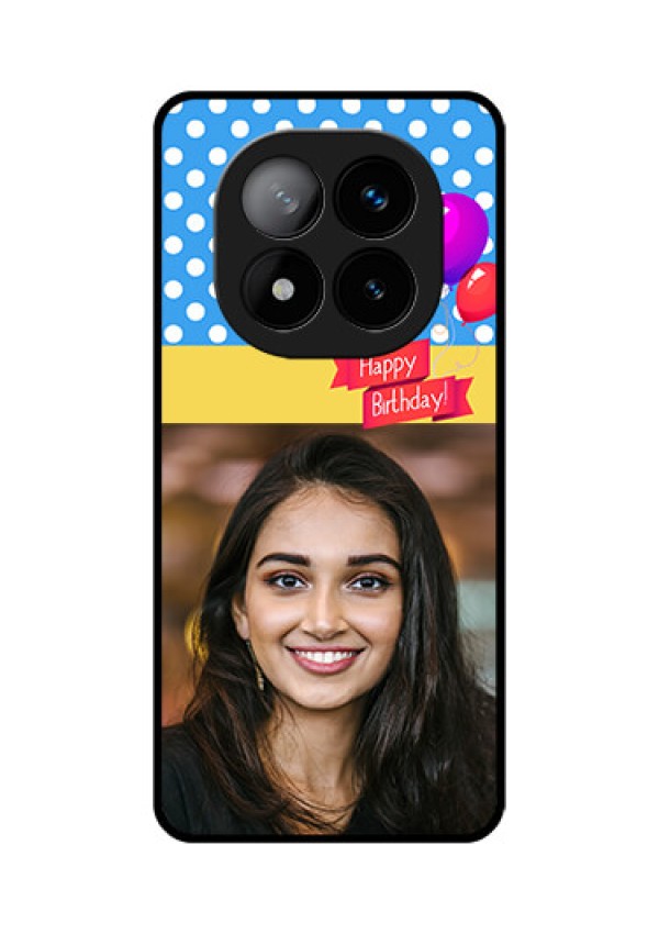 Redmi Note 14 Pro Plus 5G Custom Glass Phone CaseHappy Birthday Design