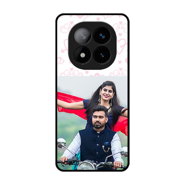 Redmi Note 14 Pro Plus 5G Custom Glass Phone CasePink Flying Heart Design Redmi Note 14 Pro Plus 5G Custom Glass Phone CasePink Flying Heart Design