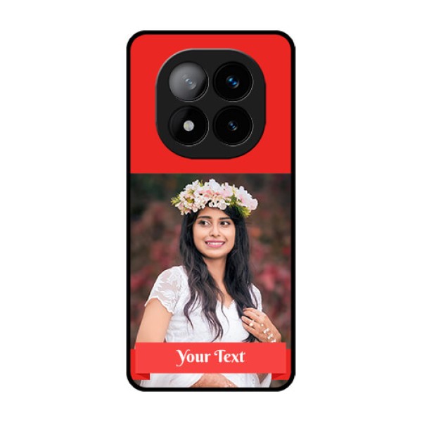 Redmi Note 14 Pro Plus 5G Custom Glass Phone CaseSimple Red Color Design Redmi Note 14 Pro Plus 5G Custom Glass Phone CaseSimple Red Color Design