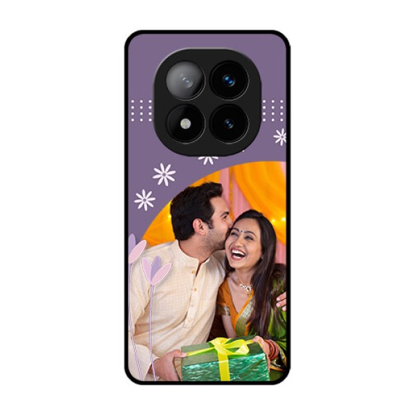Redmi Note 14 Pro Plus 5G Custom Glass Phone CaseLavender Flowers Design