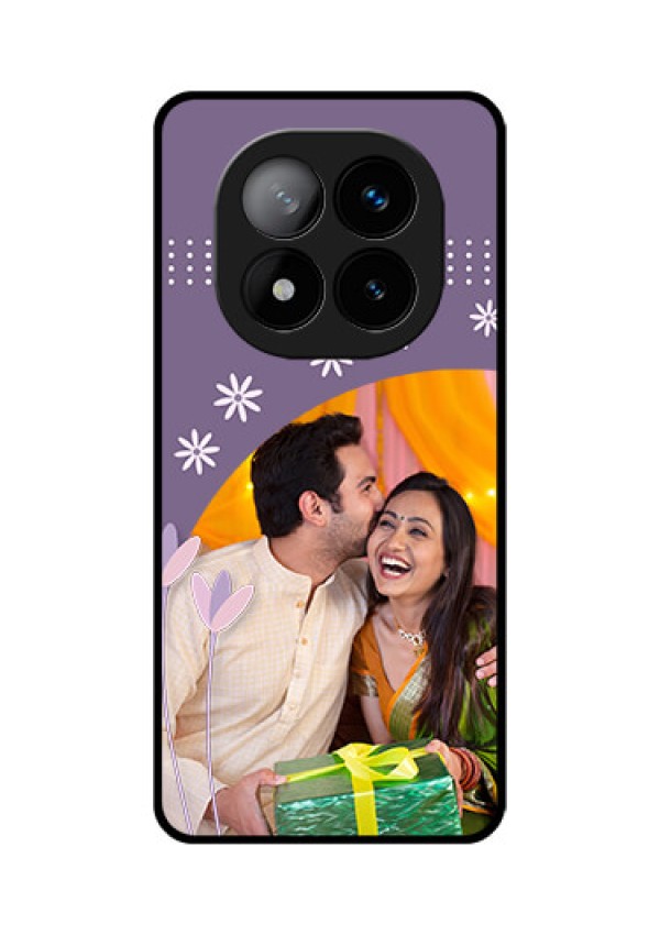 Redmi Note 14 Pro Plus 5G Custom Glass Phone CaseLavender Flowers Design