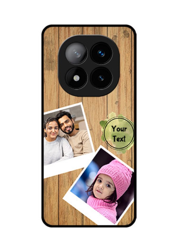 Redmi Note 14 Pro Plus 5G Custom Glass Phone CaseWooden Texture Design