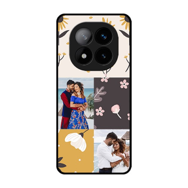 Redmi Note 14 Pro Plus 5G Custom Glass Phone Case3 Images With Floral Design Redmi Note 14 Pro Plus 5G Custom Glass Phone Case3 Images With Floral Design