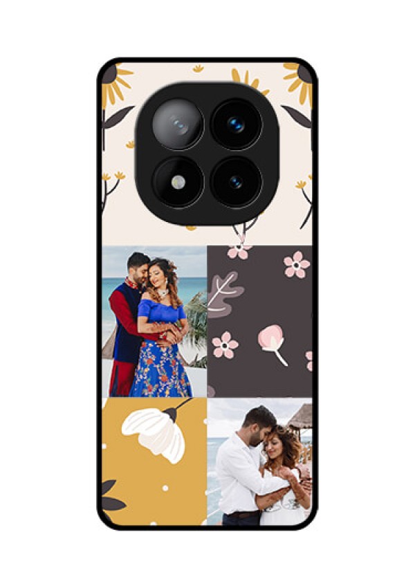 Redmi Note 14 Pro Plus 5G Custom Glass Phone Case3 Images With Floral Design