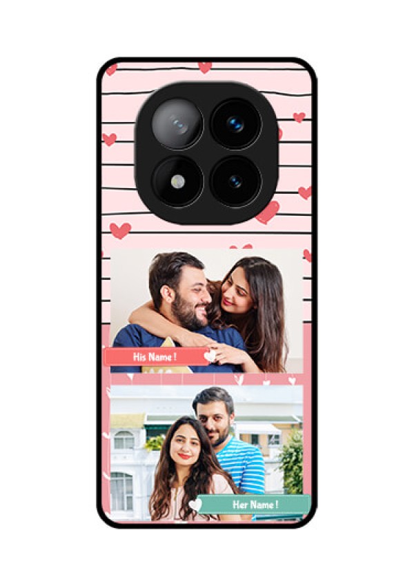 Redmi Note 14 Pro Plus 5G Custom Glass Phone CasePhoto With Heart Design