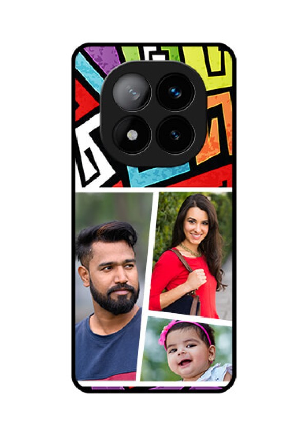 Redmi Note 14 Pro Plus 5G Custom Glass Phone CaseGraffiti Pattern Design