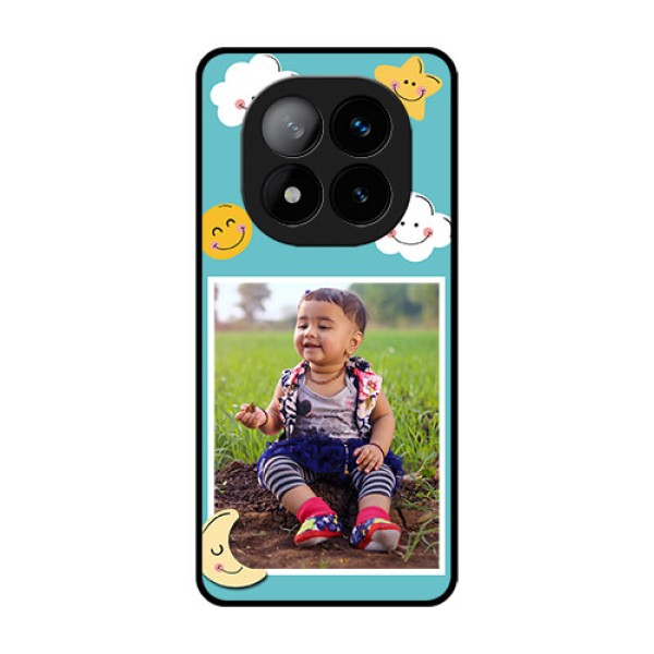 Redmi Note 14 Pro Plus 5G Custom Glass Phone CaseSmiley Kids Stars Design Redmi Note 14 Pro Plus 5G Custom Glass Phone CaseSmiley Kids Stars Design