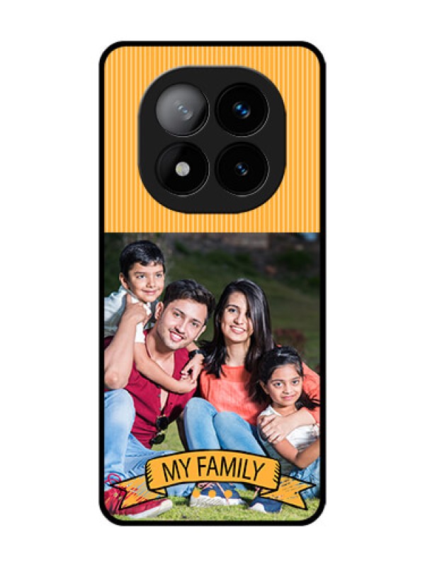 Custom Redmi Note 14 Pro Plus 5G Custom Glass Phone CaseMy Family Design