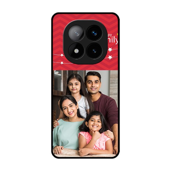 Redmi Note 14 Pro Plus 5G Custom Glass Phone CaseHappy Family Design