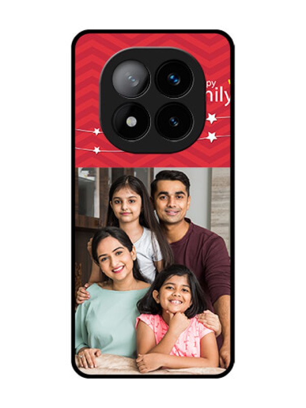 Custom Redmi Note 14 Pro Plus 5G Custom Glass Phone CaseHappy Family Design