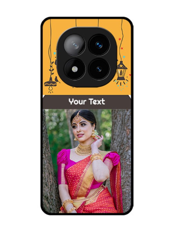 Custom Redmi Note 14 Pro Plus 5G Custom Glass Phone CaseWith Family Picture And Icons