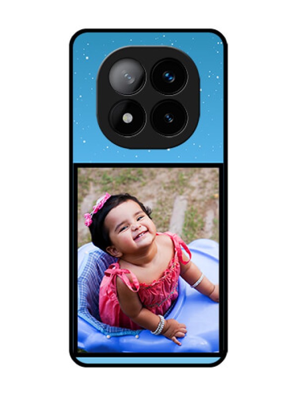 Custom Redmi Note 14 Pro Plus 5G Custom Glass Phone CaseWave Pattern Colorful Design