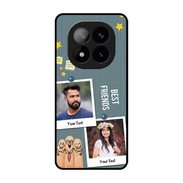 Redmi Note 14 Pro Plus 5G Custom Glass Phone CaseSticky Frames And Friendship Design Redmi Note 14 Pro Plus 5G Custom Glass Phone CaseSticky Frames And Friendship Design