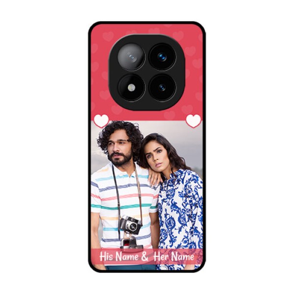 Redmi Note 14 Pro Plus 5G Custom Glass Phone CaseSimple Love Design