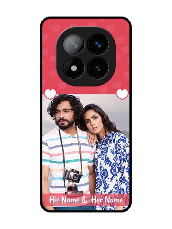 Custom Redmi Note 14 Pro Plus 5G Custom Glass Phone CaseSimple Love Design